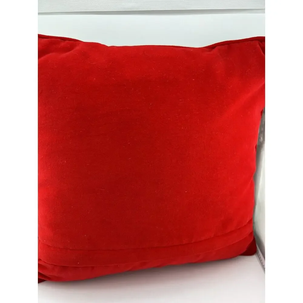 Vintage Lillian Vernon‎ Home For The Holidays Christmas Wool Needlepoint Pillow